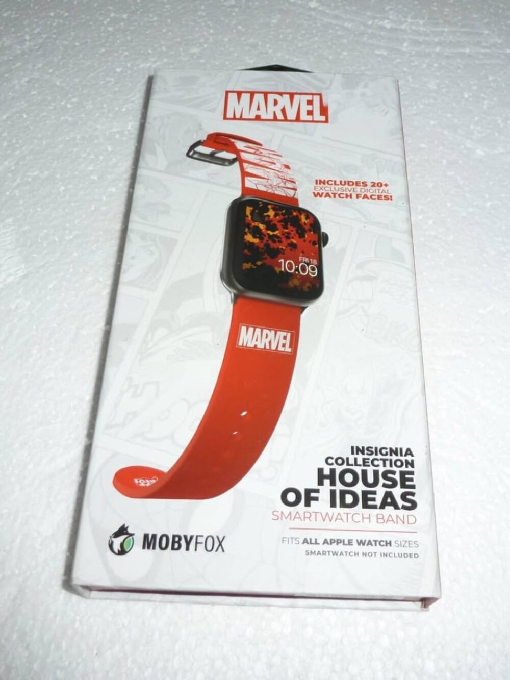 MobyFox Marvel Insignia Collection, House Of Ideas Smartwatch Band / 20+ Faces